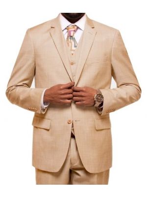 Tan Brown Bandhgala Jodhpuri Blazer With White Trouser – Rajanyas