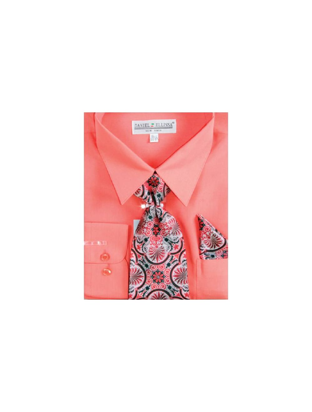 Mens coral dress best sale shirt