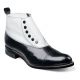 Stacy Adams Madison Spat Demi Dress Boot in Black/White (00026-111)