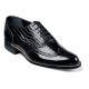 Stacy Adams Dayton Crocodile Print Oxford Shoe in Black (00267-01)