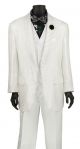Vinci Three-Piece Classic Fit Men's Suit in White (23RS-9W)