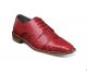 Stacy Adams Rizzo Exotic Print Cap Toe Oxford in Red (25086-600)