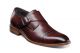 Stacy Adams Desmond Cap Toe Monk Strap Loafer in Burgundy (25162-601)