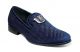 Stacy Adams Swagger Studded Plain Toe Loafer in Black/Navy (25228-410)