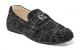 Stacy Adams Cypher Moc Toe Smoking Slipper in Black/Silver (25263-042) 