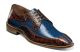 Stacy Adams Trimarco Exotic Print Moc Toe Oxford Dress Shoe in Cognac Multi (25318-229)