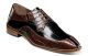 Stacy Adams Trimarco Exotic Print Moc Toe Oxford Dress Shoe in Burgundy Multi (25318-641)