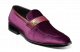 Stacy Adams Bellino Moc Toe Saddle Slip On in Purple (25385-542)