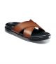 Stacy Adams Montel Cross Strap Slide Sandal in Cognac (25469-221)