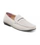 Stacy Adams Corby Moc Toe Saddle Loafer in White (25513-100)