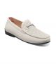 Stacy Adams Corley Moc Toe Bit Loafer in White (25579-100)