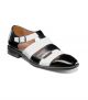 Stacy Adams Calderon Closed Toe City Sandal in Black/White (25599-111) 