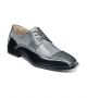 Stacy Adams Plaza Modified Cap Toe Oxford in Black/Gray (25608-975)