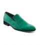 Stacy Adams Savion Plain Toe Velour Loafer in Emerald (25613-312)