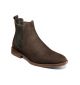 Stacy Adams Gabriel Plain Toe Chelsea Boot in Brown Suede (25625-245)