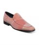 Stacy Adams Shapshaw Velour Moc Toe Loafer in Blush Pink (25642-684)
