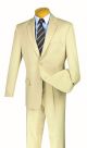 Vinci Executive Two-Piece Gabardine Suit in Beige (2AA-T)