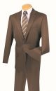 Vinci Executive Two-Piece Gabardine Suit in Cocoa (2AA-C)