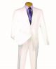 Vinci Executive Two-Piece Gabardine Suit in White (2AA-W)