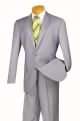 Vinci Executive Two-Piece Year-Round Suit in Light Gray (2C900-2G)