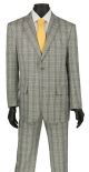 Vinci Executive Two-Piece Single-Breasted Men's Suit in Gray (2RW-5G)