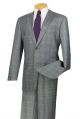 Vinci Two-Piece Glen Plaid Suit In Gray (2RW-1G)