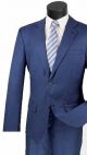 Vinci Two-Piece Slim Fit Single-Breasted Wool Suit in Navy (2WRK-1N)