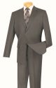 Vinci Two-Piece Single-Breasted Pin Stripe Suit in Gray (2WS-1G)