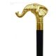 Vista Brass Elephant Handle Walking Stick in Gold (40111G)