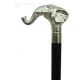 Vista Brass Elephant Handle Walking Stick in Silver (40111S)