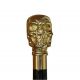 Vista Brass Skull Handle Walking Stick in Gold (40114G)
