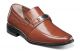 Stacy Adams Boy's Shaw Moc Toe Bit Loafer in Cognac (43410-221)