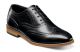 Stacy Adams Boy's Dunbar Wing-Tip Oxford in Black (43419-001)