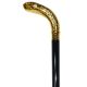 Vista Brass Python Handle Walking Stick in Gold (50403G)