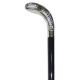 Vista Brass Python Handle Walking Stick in Silver (50403S)