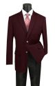 Vinci Regular-Fit Single-Breasted Sport Coat in Burgundy (B-TRM)