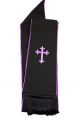 Menz Clergy Stole in Black/Purple (MCS5)