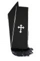 Menz Clergy Stole in Black/White (MCS3)