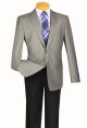 Vinci Slim Fit Wool Feel Two-Button Sport Coat in Gray (BS-10G)