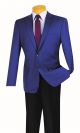 Vinci Slim Fit Wool Feel Two-Button Sport Coat in Indigo (BS-10I)