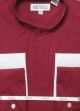 Eman Uel Clergy Roman Shirt in Burgundy (CRS-2)