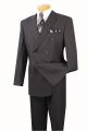 Vinci Executive Two-Piece Double-Breasted Suit in Heather Gray (DC900-1H)