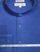 Avanti Uomo Men's Slim Fit Textured Banded Collar Dress Shirt in Navy (DNS11-3)