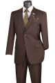 Vinci Executive Two-Piece Wool Feel Suit in Brown (F-2C900-C)