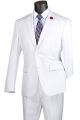 Vinci Executive Two-Piece Wool Feel Suit in White (F-2C900-W)