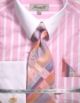 Fratello Men's Stripe Pattern Two Tone Dress Shirt Set in Pink (FRV4141P2-3)