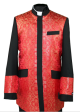 Menz Clergy Jacket in Black/Red (MCJ1)