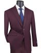 Vinci Textured Two-Piece Peak Lapel Suit in Marron (M2TR-M)