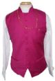 Menz Solid Clergy Vest in Fuscia (MCV-1)