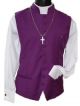 Menz Solid Clergy Vest in Purple (MCV-2)